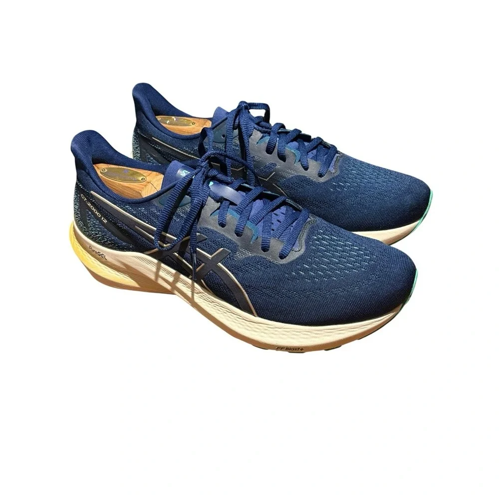 ASICS GT-2000 12 Blue Expanse Champagne Women's Size 11 Running Athletic